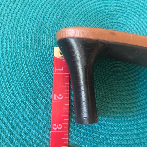 Pesaro Brown Leather Slip-On Sandals 2 - Picture 16 of 16